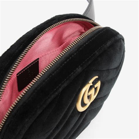 gucci velvet side bag|gucci marmont belt bag velvet.